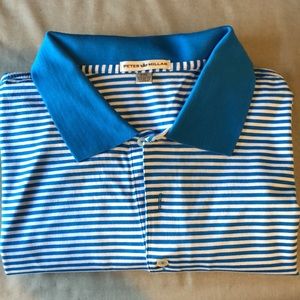 Peter Millar Mens Stripped Polo XXL